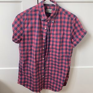 Mens short sleeve button up